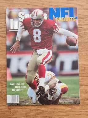 Sports Illustrated Steve Young 49ers NFL Playoffs Magazine Cover 1993